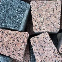 A pile of stone bricks
